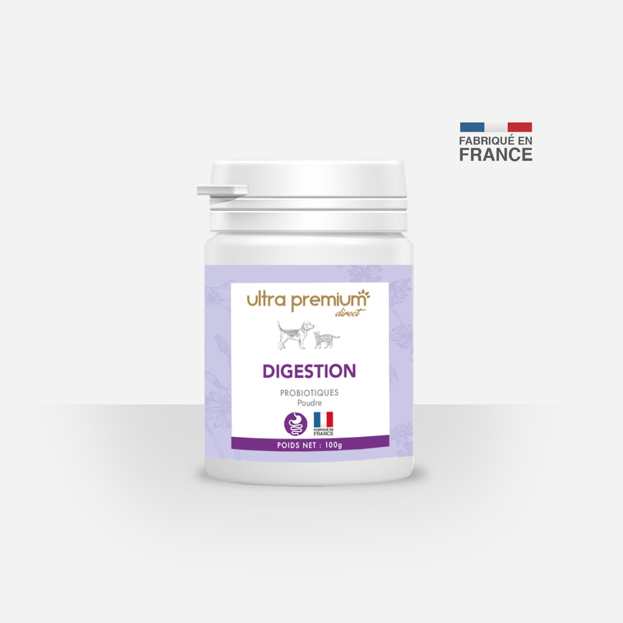 Aliment complémentaire pour chien & chat – Digestion – 100g poudre