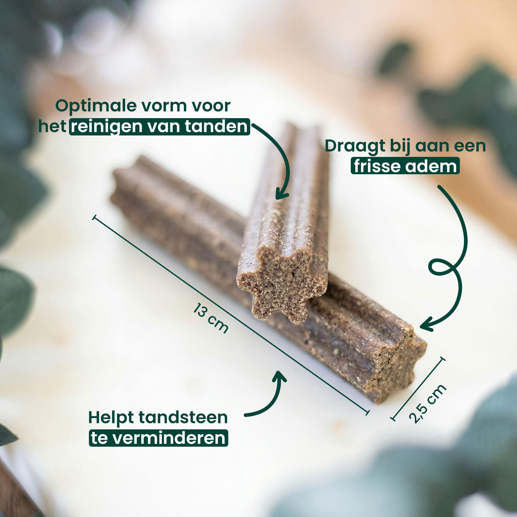 Een nadere blik op een kauwstaaf voor honden van meer dan 25 kg, met informatie over de afmetingen en voordelen
