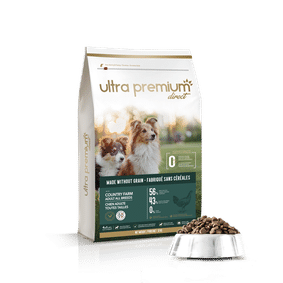 Croquettes sans céréales country farm pour chien adulte d'Ultra Premium Direct