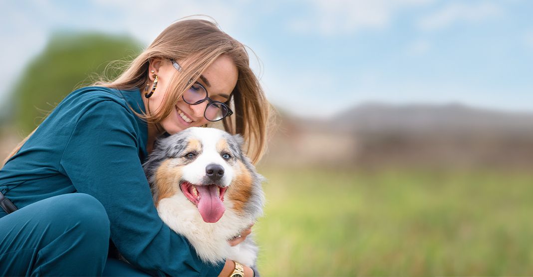 Berger Australien avec sa maîtresse