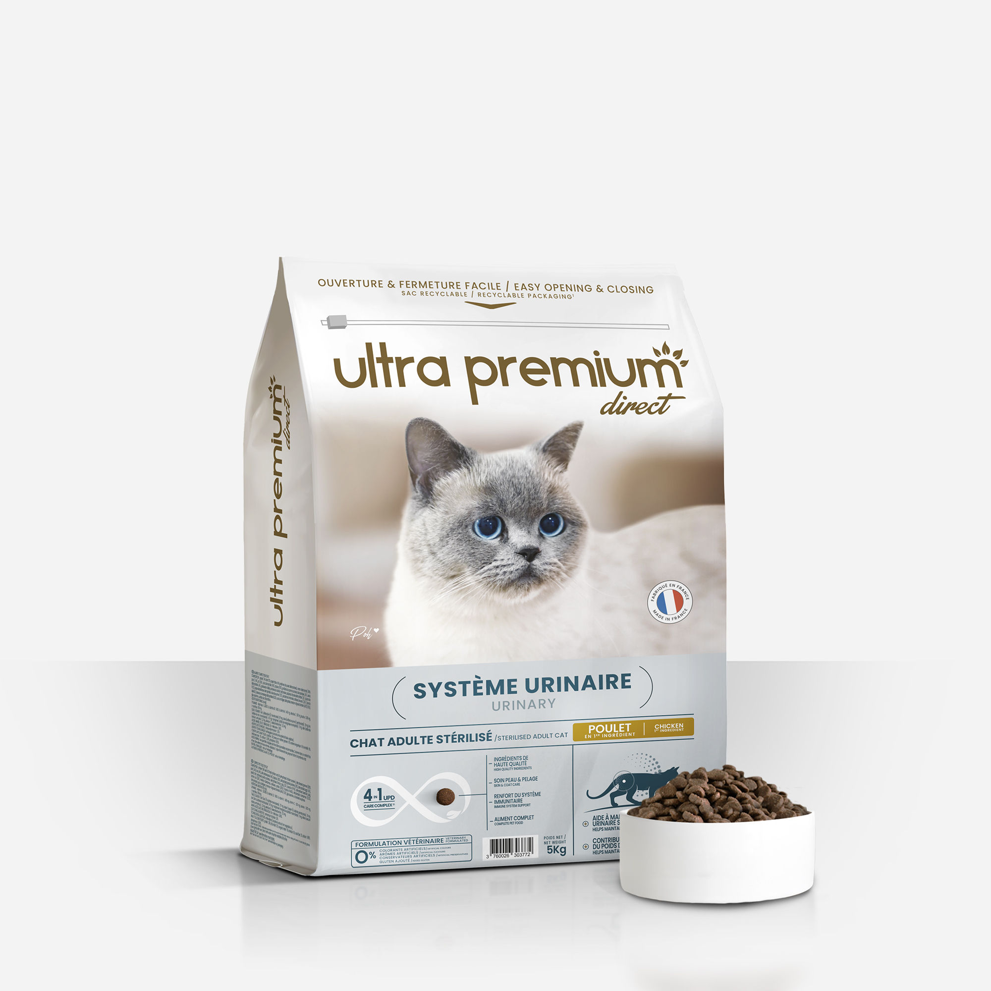 Croquettes Urinary pour chat stérilisé - Care