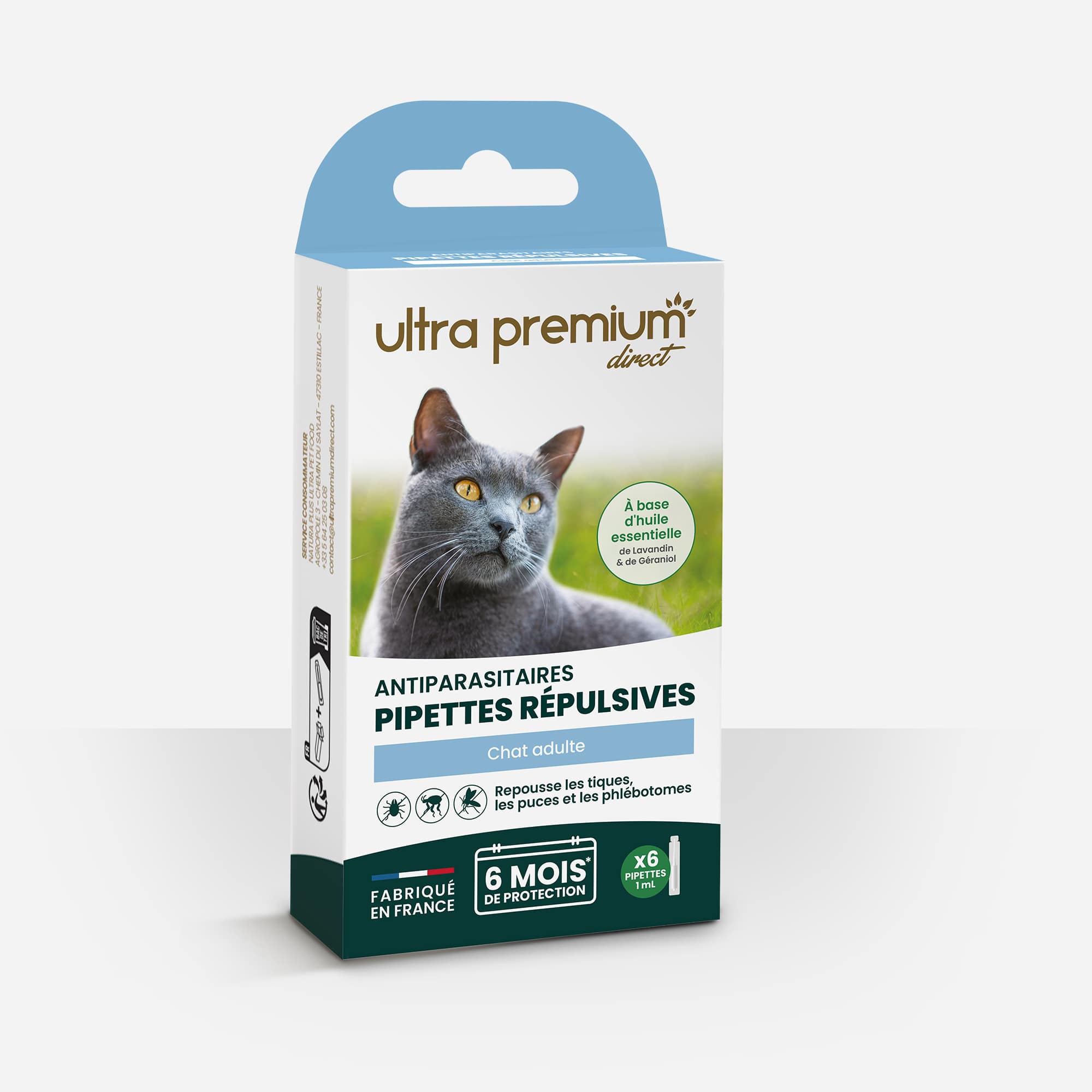 Pipettes répulsives Antiparasitaires pour chat