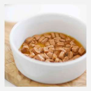 Campione di cibo umido per gatti senza cereali - Bocconcini di pollo in salsa