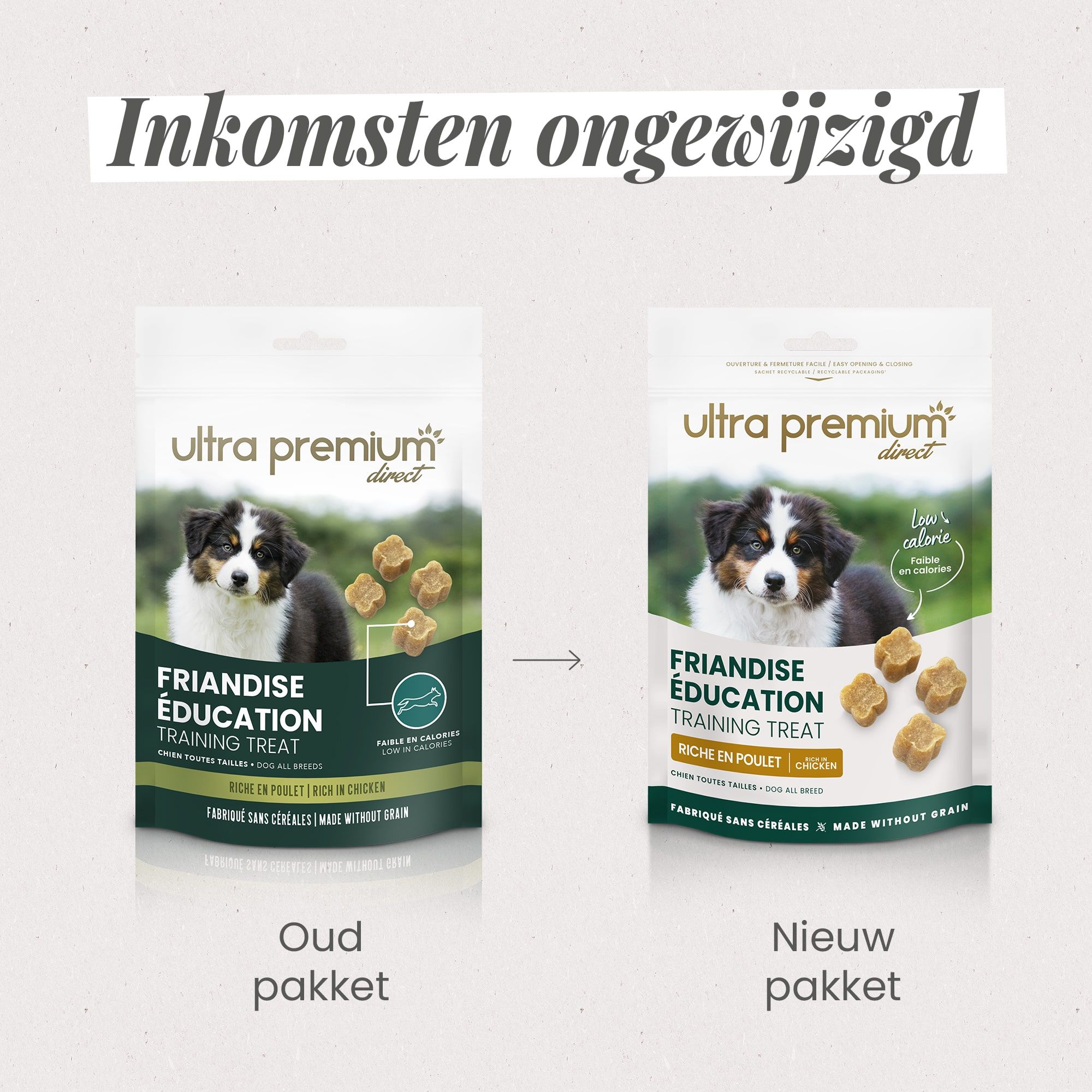oud pakket / nieuw pakket