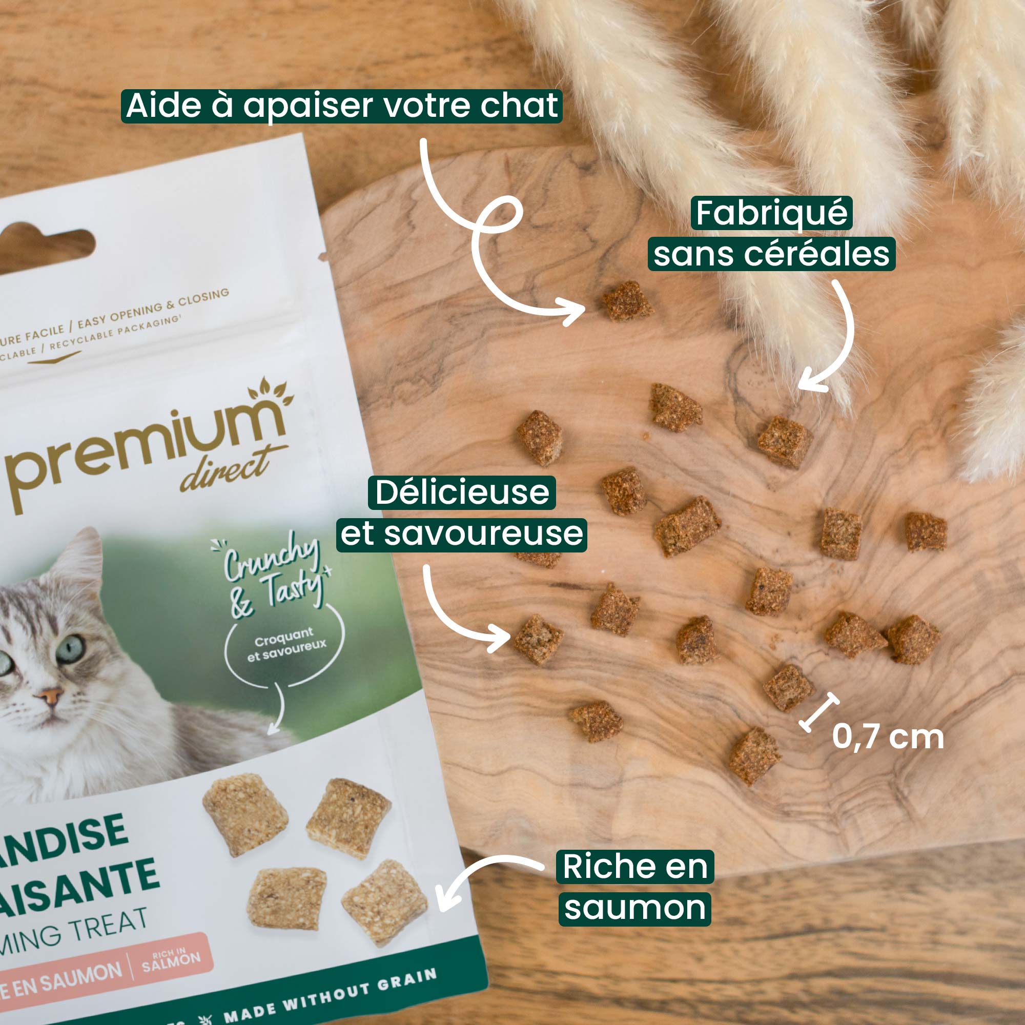 De voordelen van kalmerende, graanvrije kattensnacks benadrukken