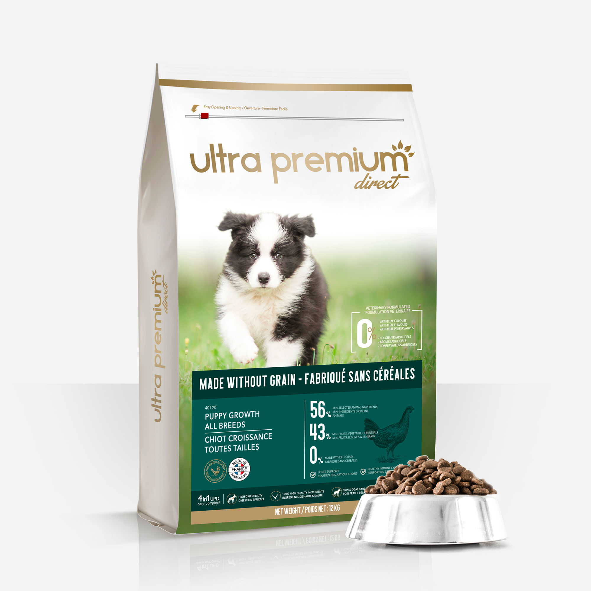 Croquettes Sans Céréales pour Chiot Toutes Tailles