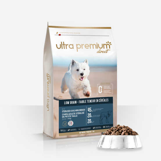 Croquettes Light Super Premium pour chien stérilisé de petite taille (<10kg)