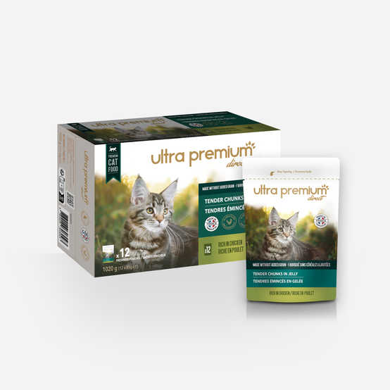Sachets Fraicheur Chat Sans Cereales Eminces En Gelee Au Poulet Ultra Premium Direct Sachets Fraicheur Chat Sans Cereales Eminces En Gelee Au Poulet Ultra Premium Direct