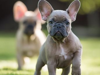 Bouledogue Français chiot en plein air