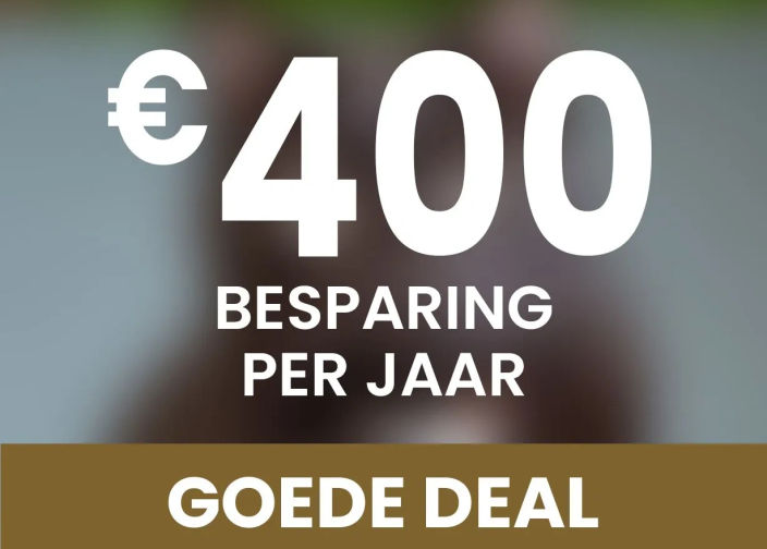 400€ besparing per jaar