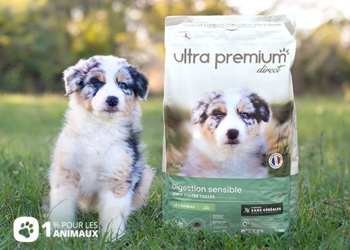 1% pour les animaux croquettes chiot