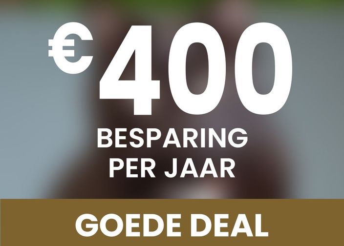 400€ besparing per jaar