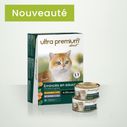 Boîtes de tendres émincés en sauce pour chat sans céréales au Poulet et au Veau