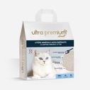 Litière minérale agglomérante 5L en 100% argile naturelle, sur fond blanc