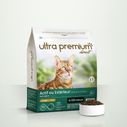 Graanvrije Brokken voor actieve of volwassen kat in een zak van 7 kg op een lichtgroene achtergrond