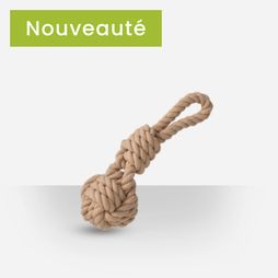 Jouet balle en corde Ultra Premium Direct sur fond blanc