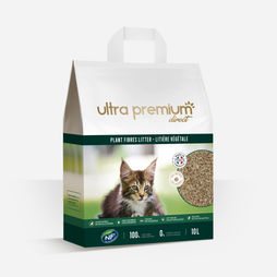 Litière végétale pour chat - 1 sac de 10L