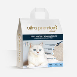 Litière minérale agglomérante 5L - 100% argile naturelle