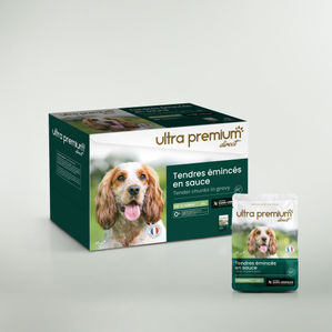 Sachet de tendres émincés en sauce pour chien - Agneau & haricots verts
