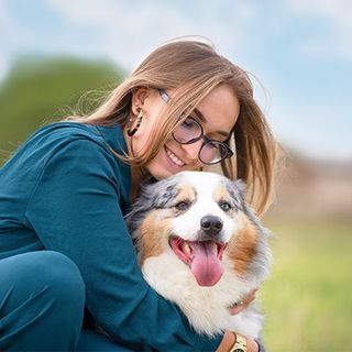 Berger Australien avec sa maîtresse