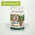 Sachet de friandise lamelles riche en poulet sur fond verre