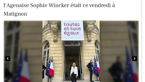 article la dépêche sophie wincker à matignon