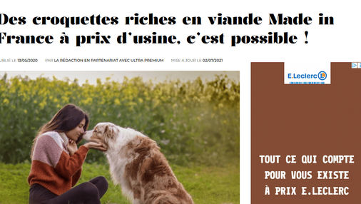 croquettes riches en viande made in France