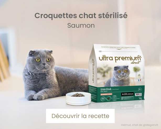 Nos croquettes pour chat stérilisé saumon