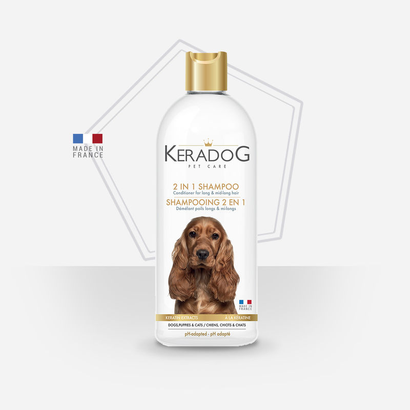 2 in 1 ontwarrende shampoo voor hond