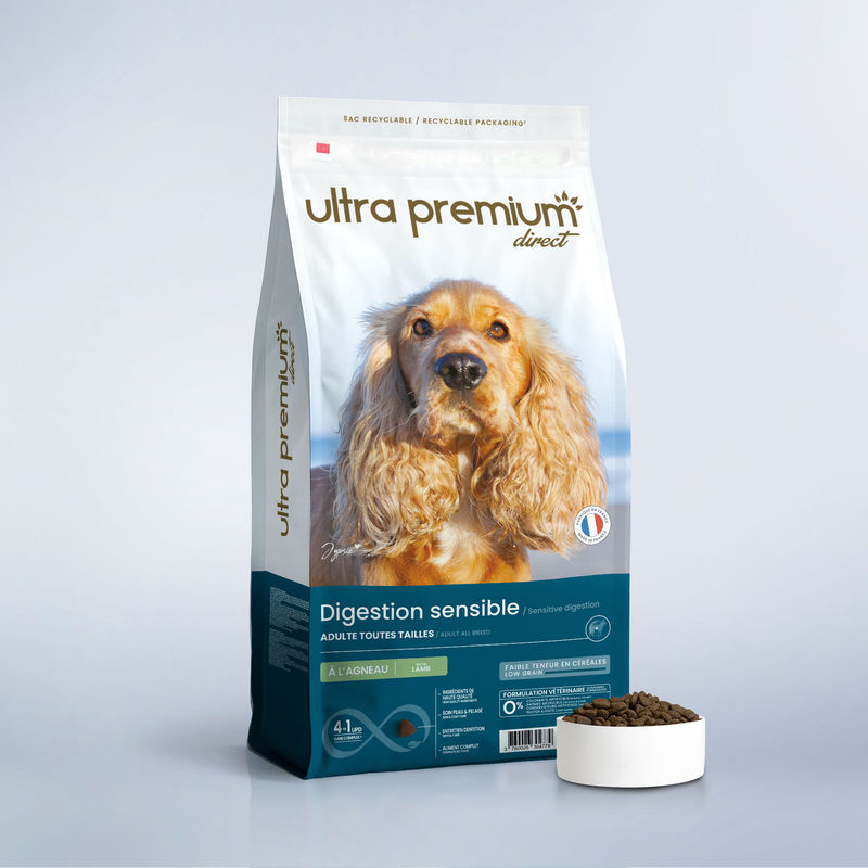 Croquettes Super Premium pour Chien Agneau et Riz