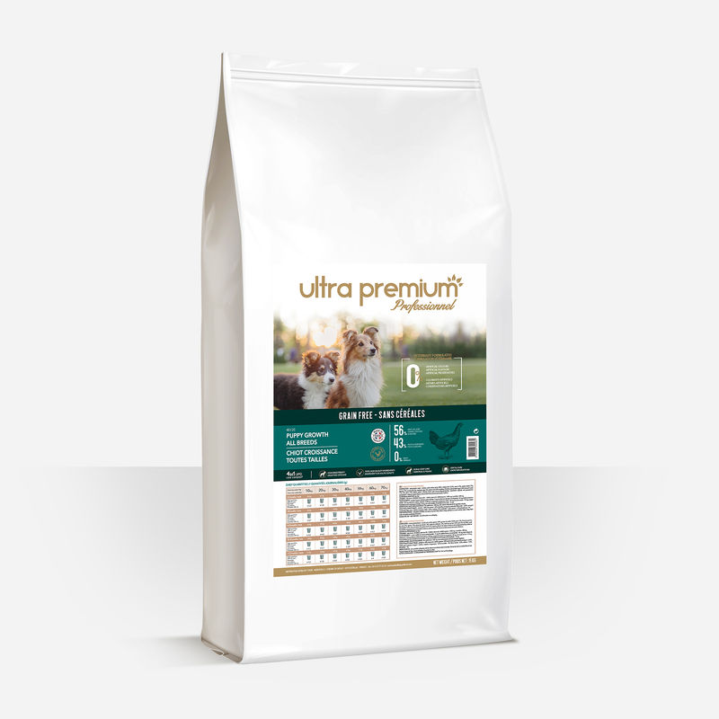 Croquettes sans céréales pour chiots de toutes tailles - 15 kg