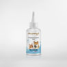 Lotion nettoyante yeux pour chien et chat, sur fond blanc