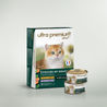 Boîtes de tendres émincés en sauce pour chat sans céréales au Poulet & au Veau