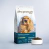 Recette inchangée ancien pack à gauche nouveau pack à droite croquettes Super Premium pour Chien Agneau et Riz